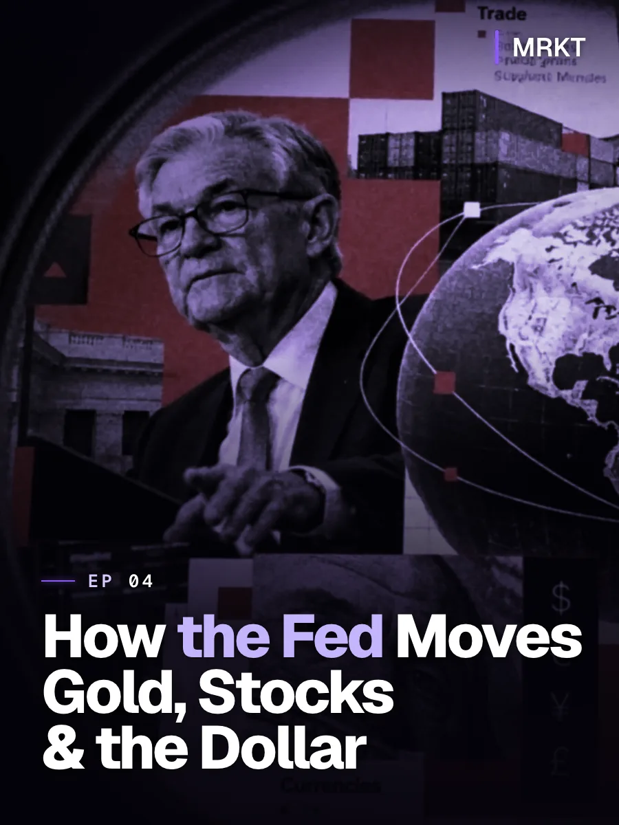 Episode 4 cover: How the Fed Moves Gold, Stocks & the Dollar